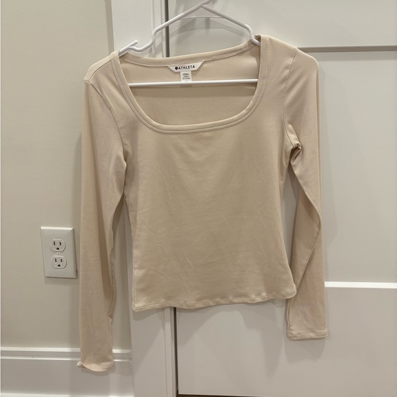 Athleta Xs Bundle, two square neck tops, one dress and one cropped zip up - Picture 2 of 11